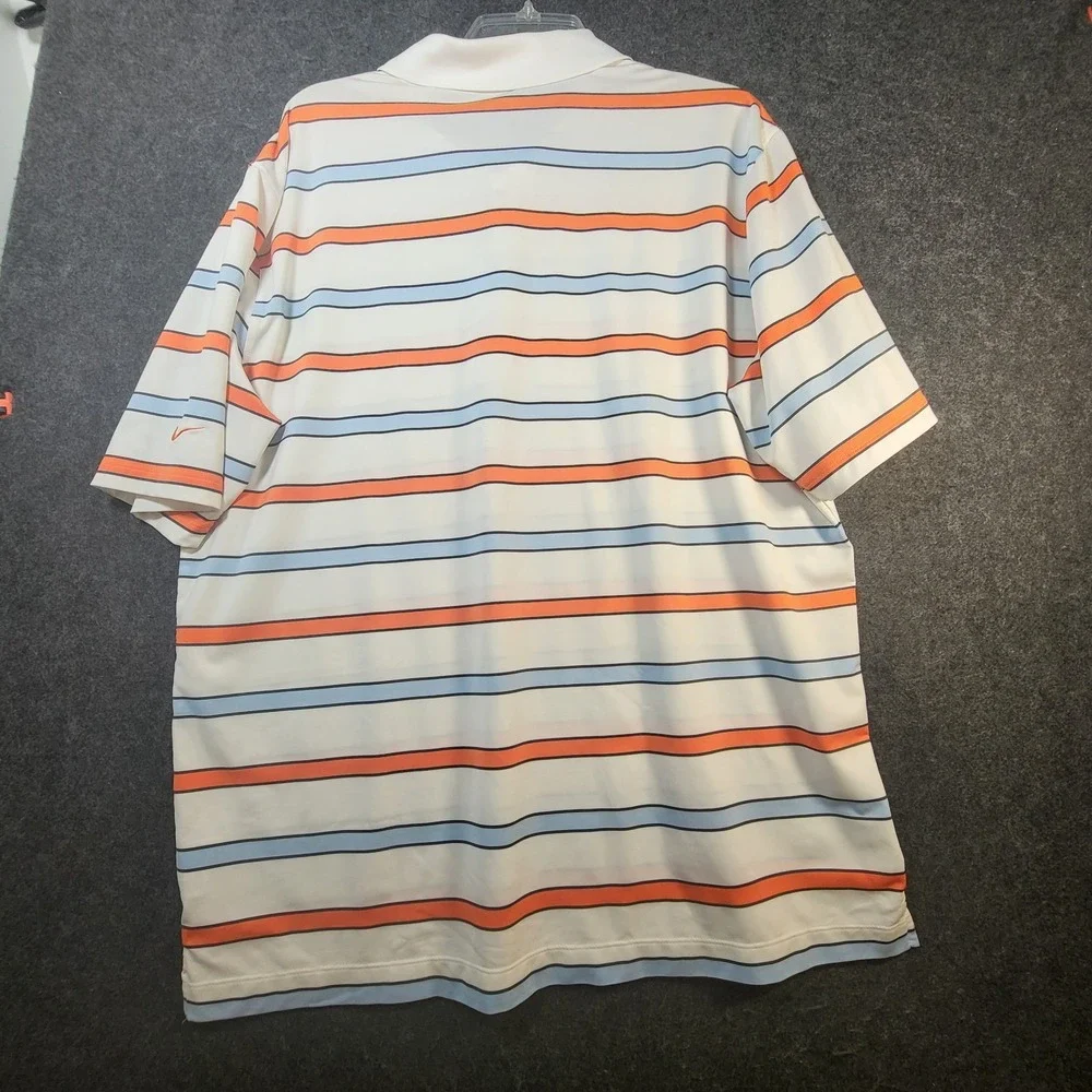 Nike Golf Tour Performance Polo Shirt Sage Valley Golf Club Men's XL Striped - Picture 9 of 10